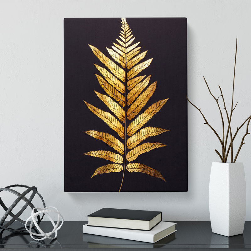 Heilgard Fern Leaf Classic Vol.2 - Wrapped Canvas Graphic Art, 50cm H x 35cm W x 3cm D
