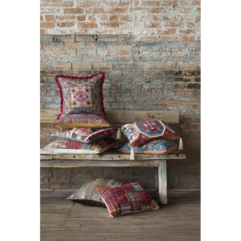 Coussin décoratif, 22 po x 22 po, Polyester / bourre en polyester