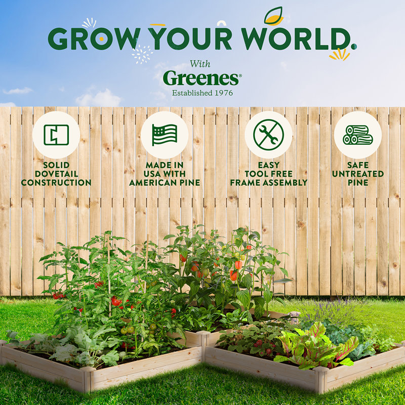 Jardin surélevé en cèdre 12 pi x 4 pi, Pin