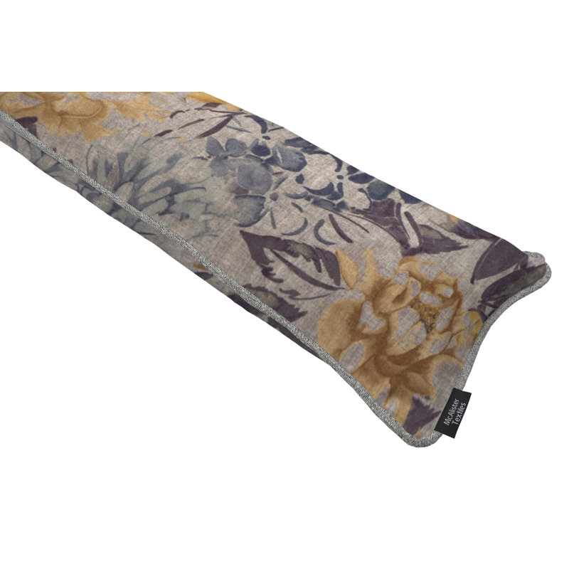 Anjanetta Fabric Draft Excluder, Blue/Grey