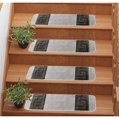 Tapis d'escalier en latex lavable antidérapant
