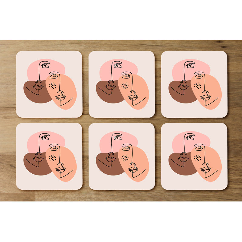 Dragna Square 6 Piece Coaster Set