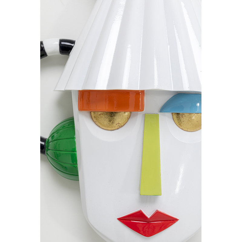 Wall Object Mesquerade White 37x41cm