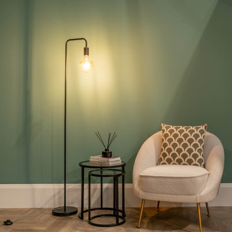Nuriah 150.5cm Black Reading Floor Lamp