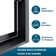 56'' - 60'' W x 72'' H Bypass Semi-Frameless Shower Door with Clear Glass
