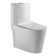 BRABOL  Compact One Piece Toilet 12" Rough-in, Elongated Toilet Floor Mounted Dual Flush 1.1/1.6 GPF & MAP 1000g, Space Saver Design(Seat Included) Optional Color