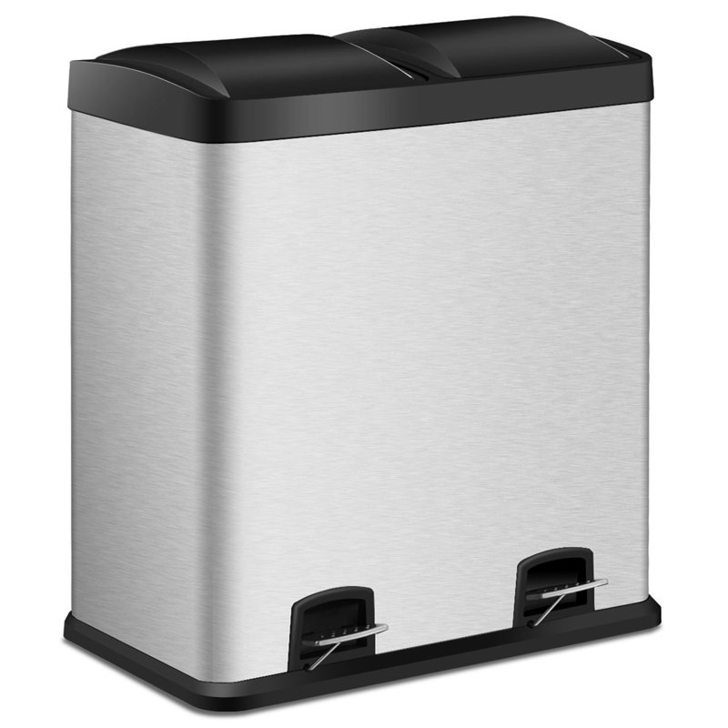 Stainless Steel Step On Waste Bin - 30L