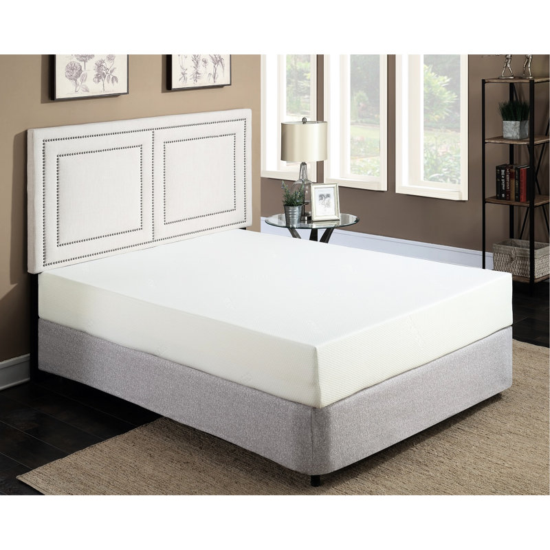 Très grand, 10 po, matelas en mousse viscoélastique gélifiée, technologie de refroidissement, sommeil réparateur, conception apaisante, aloès, housse double, livraison facile dans la boîte Très grand lit pour un lit en relief rajeunissant, avec de la mousse
