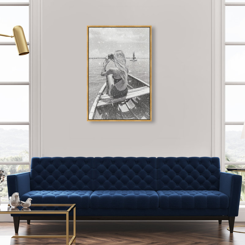 Frame Of Solitude Print by Oliver Gal, 31"H x 21"W, Gold Floater Frame