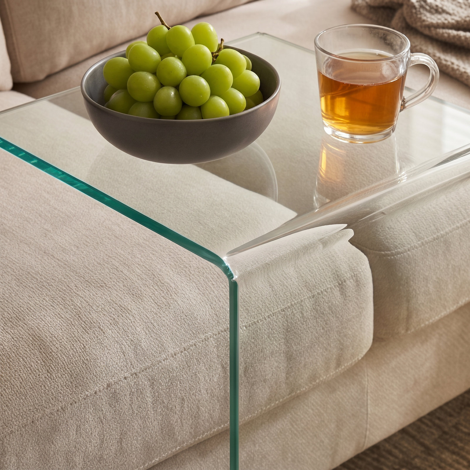 16" Glass End Table