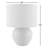 Ceramic Table Lamp with Linen Drum Shade-689099637