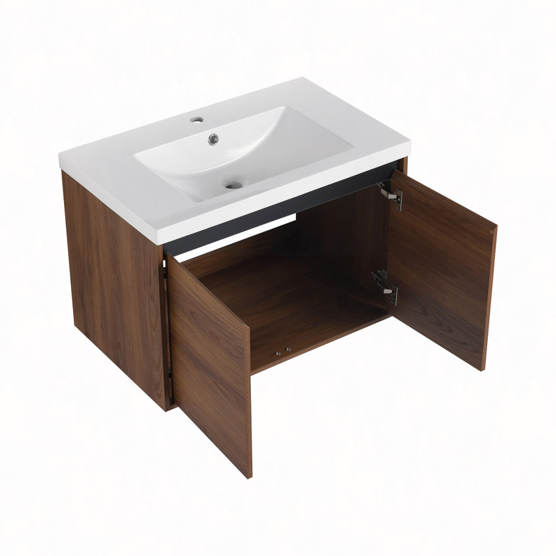 Ensemble de meuble-lavabo 30 po avec lavabo à poser en résine, 2 portes, 30"