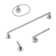 GlideRite Avalon Collection 4-Piece Bathroom Hardware Set