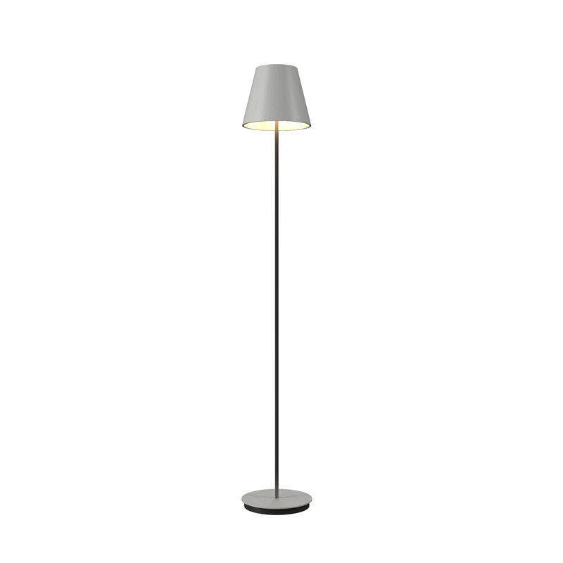 Lampe sur pied conique Accord, Blanc organique