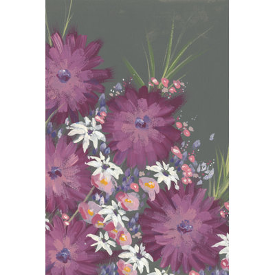 Mauve Wildflower Garden II by Regina Moore - Wrapped Canvas Print