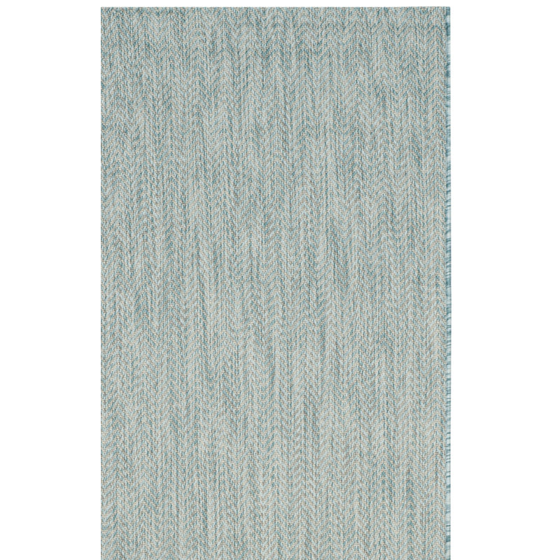 Sayeda Performance Solid Color Indoor/Outdoor Area Rug, Square 5'3"