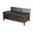 Nikay Coffee Table, 5 Drawers, Dark Brown Mindi, Rectangular 50 Inch