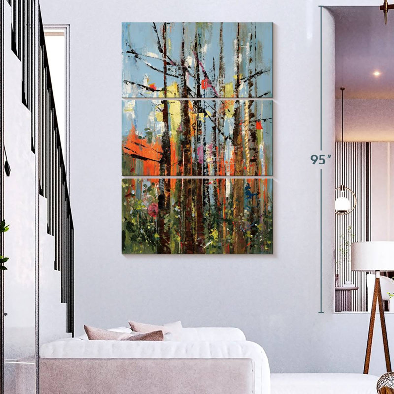 Avery Eclectic Forest, 74" H x 48" W