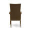 Ensemble de 7 pièces de mobilier de jardin en osier composé d'une table d'extérieur rectangulaire avec plateau en verre et 6 fauteuils de jardin avec coussin-1115698685