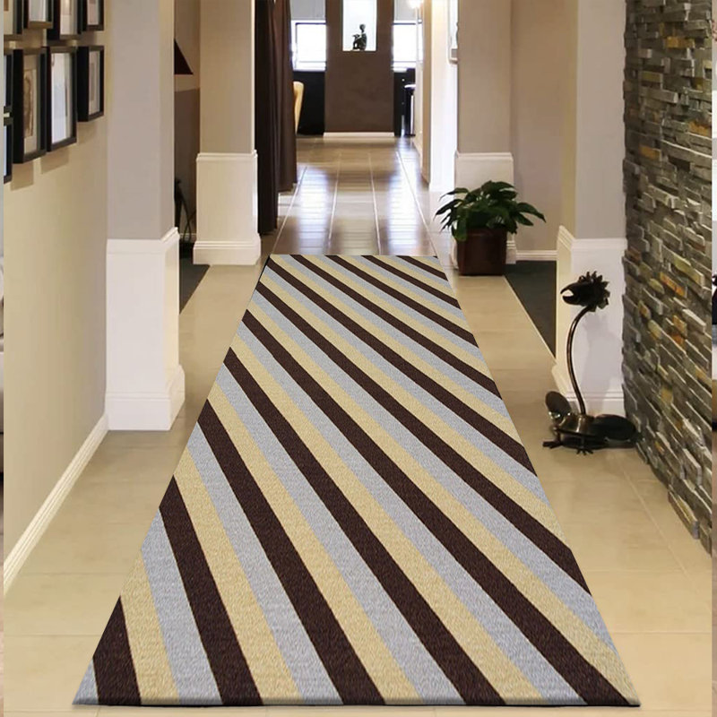Hirma Striped Indoor / Outdoor Area Rug, Rectangle 50 x 80cm