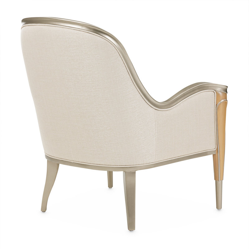 Villa Cherie 31'' Wide Armchair, Pearl 100% Polyester