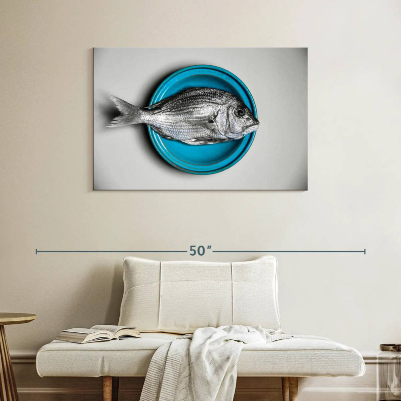 Assiette de poisson Yarlin, H 26 po x l 39 po