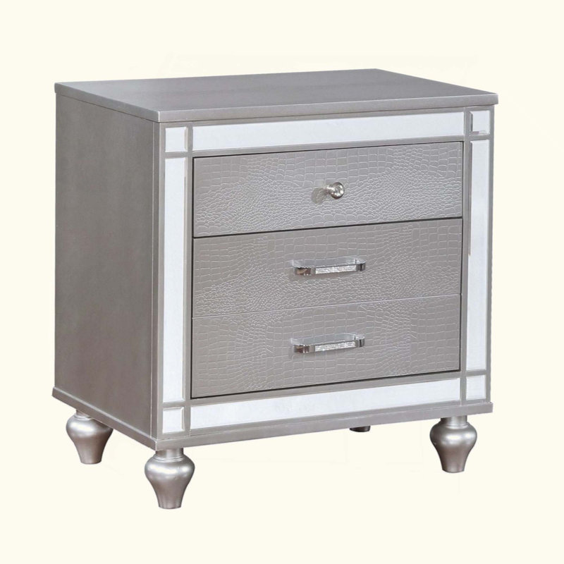 Table de chevet 1Pc, Argent argent