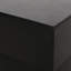 Table d'appoint en béton légère de style moderne, noire, en forme de piédestal, sans assemblage - l 13,87 po x H 18,58 po, contemporaine en oxyde de magnésium avec finition noire, béton, nécessaire, oxyde de style 13,87 po,