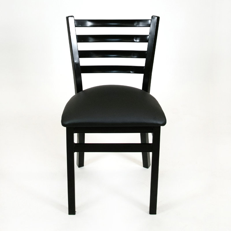 Chaise de salle à manger à dossier échelle Hofman, Noir