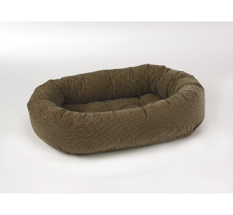 Lit pour chien impression donut, Grand (l 42 po x P 32 po x H 7 po), Pied-de-poule