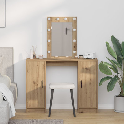 Large Mirror Vanity Table