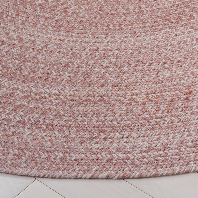 Braided 808 Hand Woven Pet Yarn Pile No Pattern Rug, Round 6'