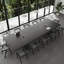 Black Rectangular Solid Wood + Carbon Steel Conference Table-250628189