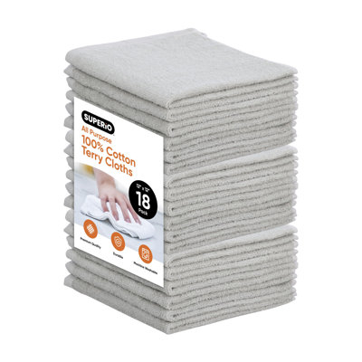 Lingettes nettoyantes 100% coton Superio