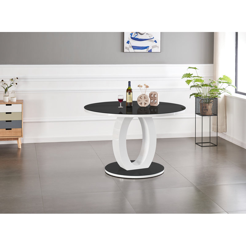 Scottsmoor 4 - Person Dining Set, Black, Mustard