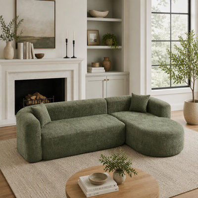 Sofa Upholstered 101.96 " Chenille Sectional