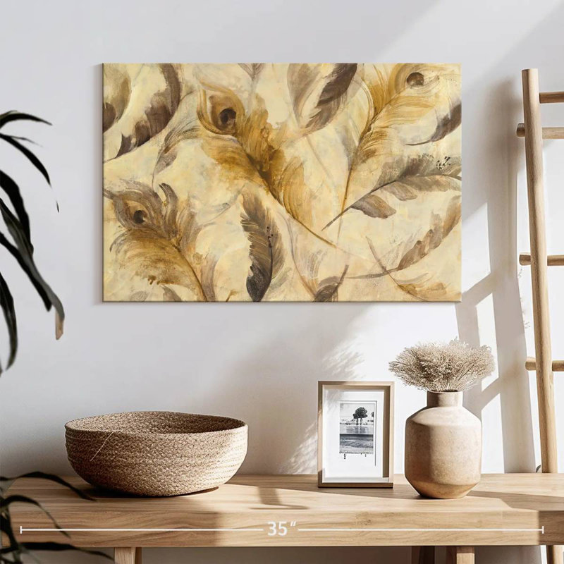Kerner Feather Toss, 16" H x 24" W