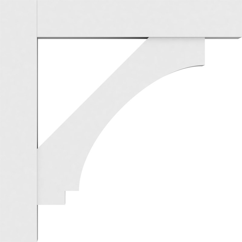 Support standard en uréthane Signature Imperial avec extrémités en bloc, brun clair apprêté, H 36 po x l 5 po x P 36 po