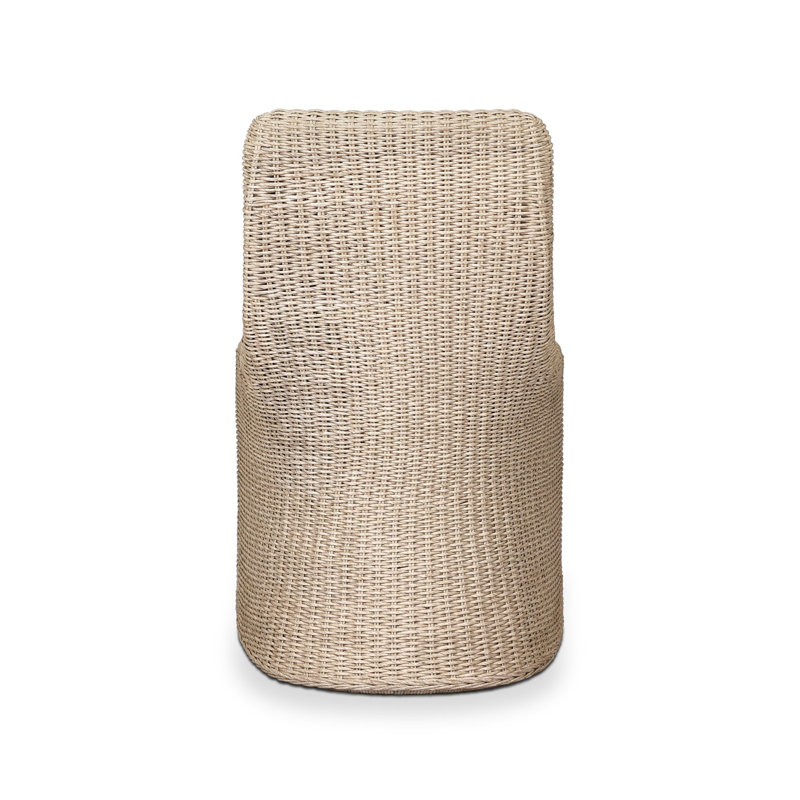 Blaire Outdoor Dining Side Chair, Vintage White