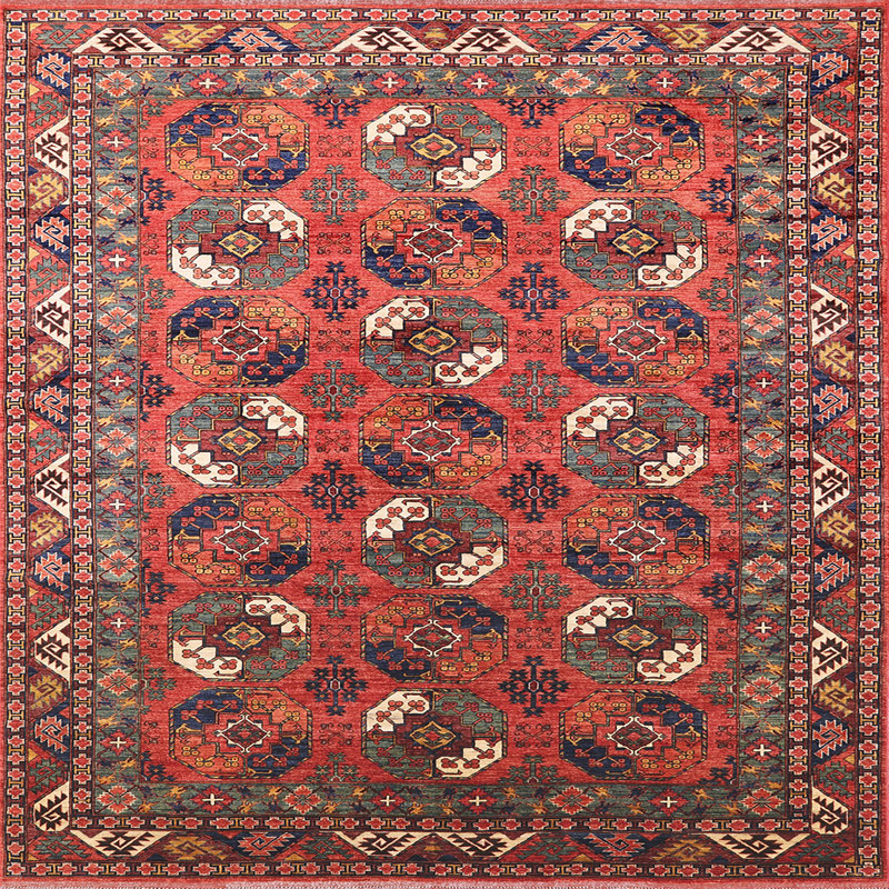 Oriental Indoor Rug, Square 7'