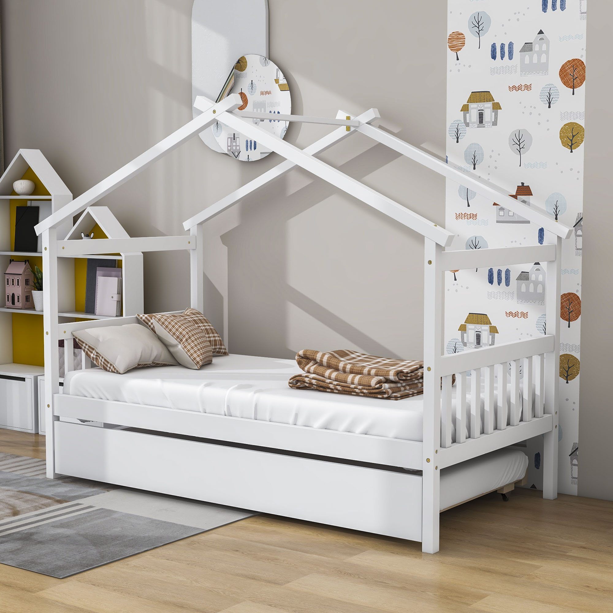 Trundle Wayfair Kids Beds Isabelle Max™ Wodera Bed With Trundle