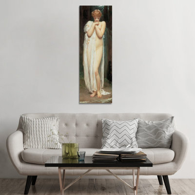 Crenaia, The Nymph Of The Dargle by Frederic Leighton - Wrapped Canvas Panoramic Print