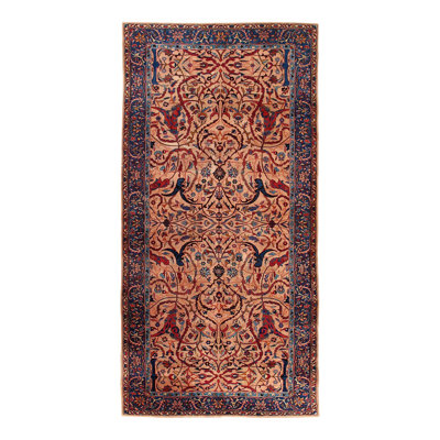 Hand Knotted Antique sarouk Rug 6'5"x 14'