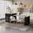 80.7" L  Kitchen Island With Expandable Dining Table （Without Dining Chairs)-1674240284