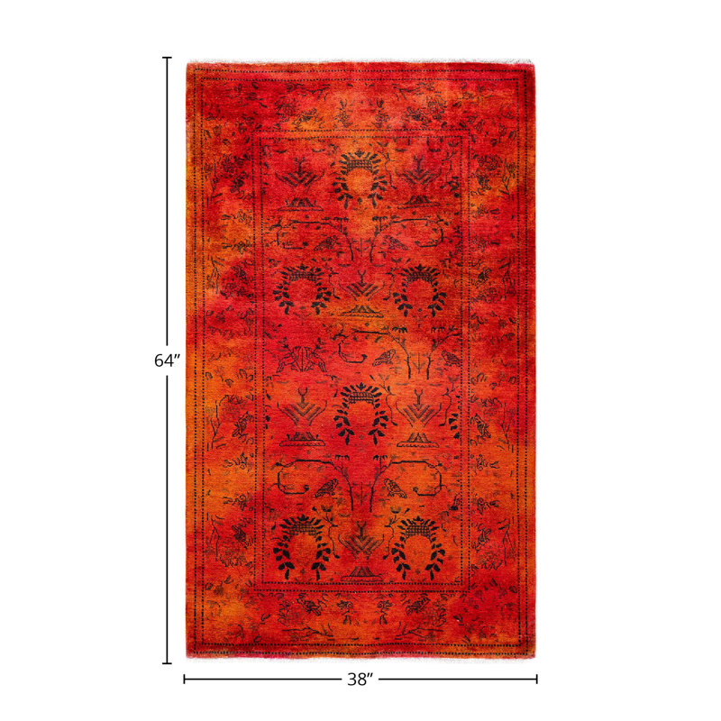 Damilja One-of-a-Kind 3' 2" X 5' 4" Hand Knotted Area Rug