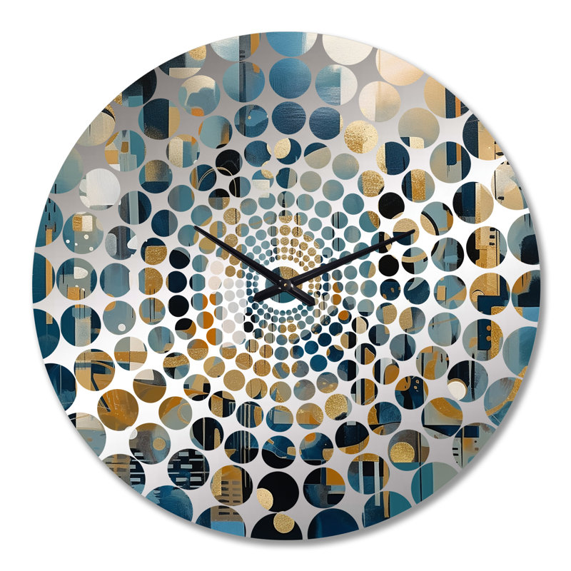 Horloge murale Karai - Paysages abstraits, Très grand