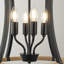 Divid 4-Light Modern Farmhouse Lanter Chandelier