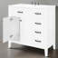 Ensemble de meuble-lavabo 36 po avec lavabo, armoire de salle de bain avec tiroirs, structure solide et panneau en bois aggloméré-111282366
