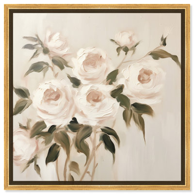 «Bouquet Like Sweet Meringue», toile élégante blanche par Art Remedy