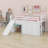Low Loft Bed With Slide,Three Storage Drawers And Two Doors
